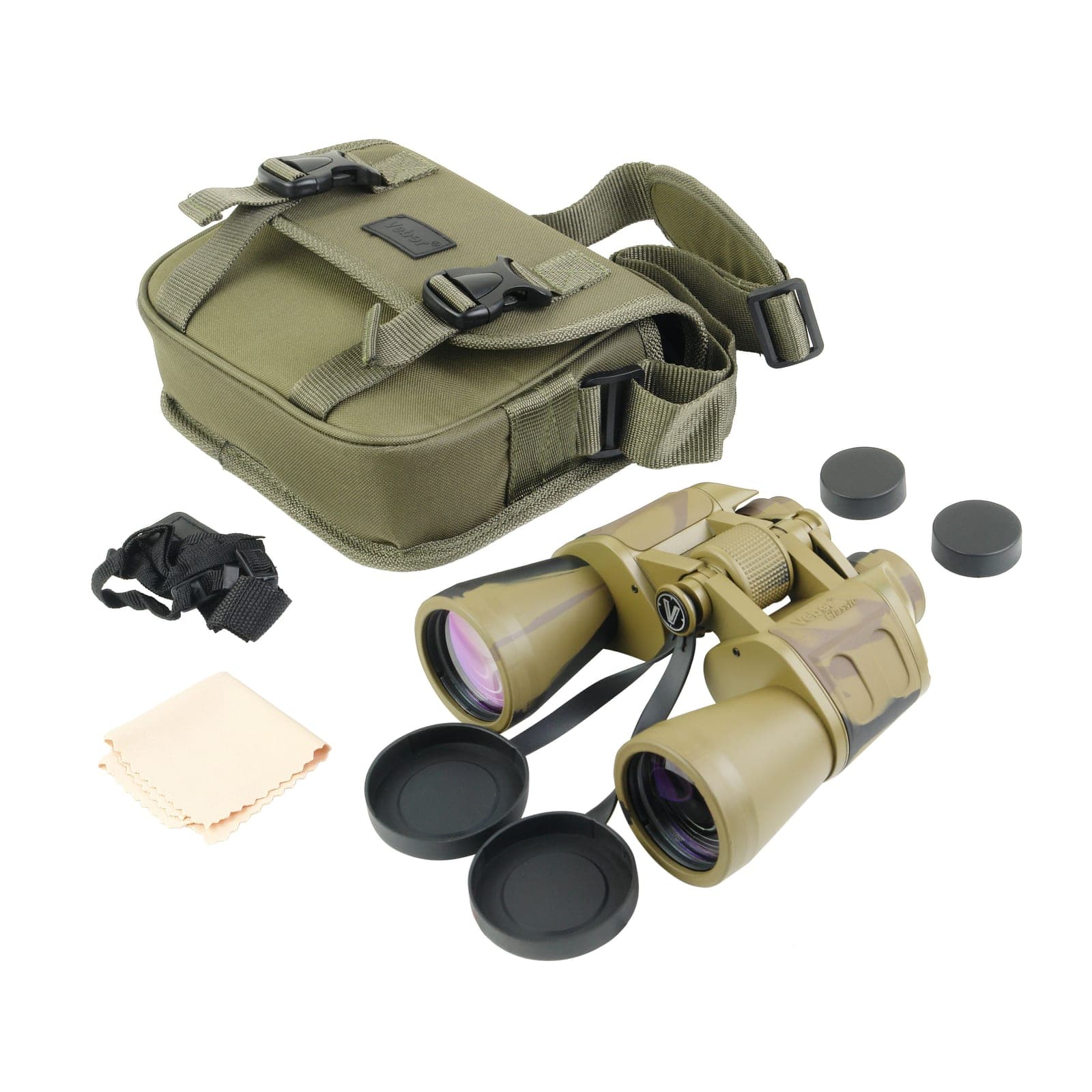 Бинокль Veber Classic БПЦ 16x50 VR камуфлированный